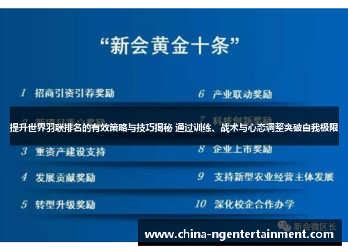 提升世界羽联排名的有效策略与技巧揭秘 通过训练、战术与心态调整突破自我极限